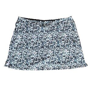 NWT TRANQUILITY Blue White Black Dandelion Pull On Skort Womens Size XL